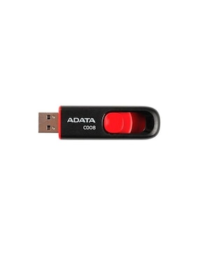 Memoria USB 32GB Adata C008 2.0 Retráctil Flash Drive Negro AC008-32G-RKD