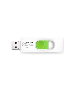 Memoria USB 64 GB 3.1 Adata UV320 Retráctil Flash Drive Blanco AUV320-64G-RWHGN