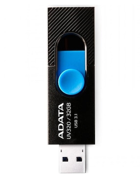 Memoria USB 32 GB 3.1 Adata UV320 Retráctil Flash Drive negro AUV320-32G-RBKBL
