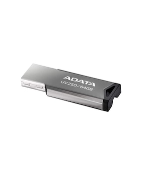 Memoria USB 64 GB Adata UV250 2.0 Flash Drive Metálica AUV250-64G-RBK