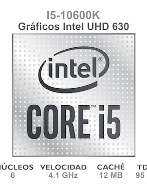 Procesador Intel Core I5 10600K 3.8 GHz 6 Core 12MB BX8070110600K