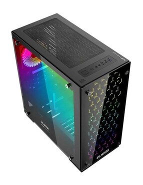 Gabinete Gamer Balam Rush Talos RGB Cristal Templado