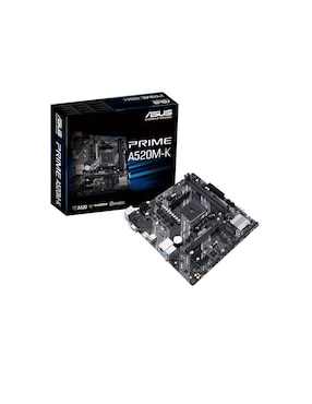 Tarjeta Madre Asus PRIME A520M-K Con Procesador AMD