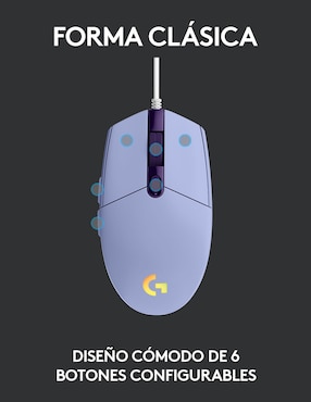 Mouse Gamer inalámbrico Logitech G203