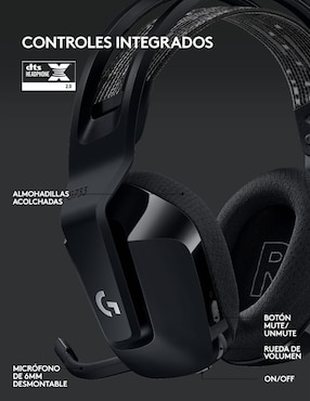 Audífonos Inalámbricos Logitech G733 negro