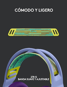 Audífonos Over-Ear Logitech G733 inalámbricos con cancelación de ruido