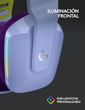 Audífonos Over-Ear Logitech G733 inalámbricos con cancelación de ruido