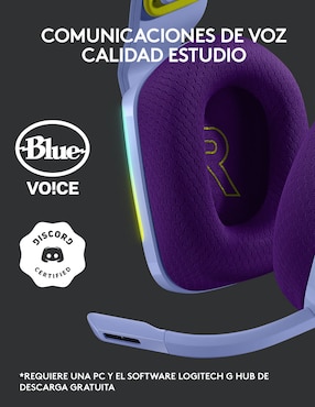 Audífonos Over-Ear Logitech G733 inalámbricos con cancelación de ruido