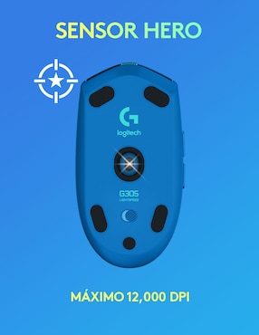 Mouse Inalámbrico Logitech G305 azul