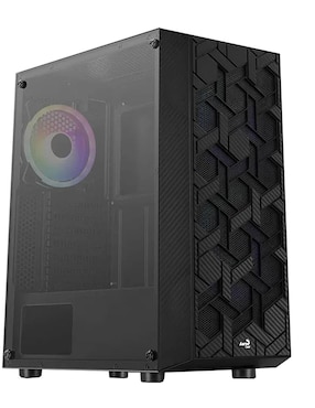 Gabinete Gamer Aerocool Hive RGB Cristal Templado