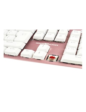 Teclado alámbrico Game Factor Kbg400-Pk-Bl