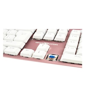 Teclado alámbrico Game Factor Kbg400-Pk-Bl