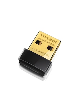 Adaptador Inalámbrico USB TP-Link TL-WN725N 2.4GHz 802.11n 150Mbps