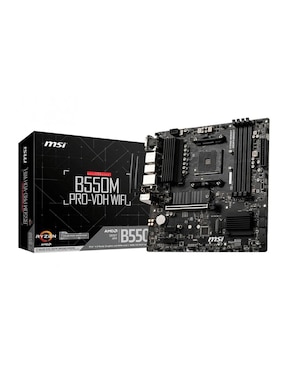 Tarjeta Madre MSI B550M PRO-VDH WIFI Con Procesador AMD