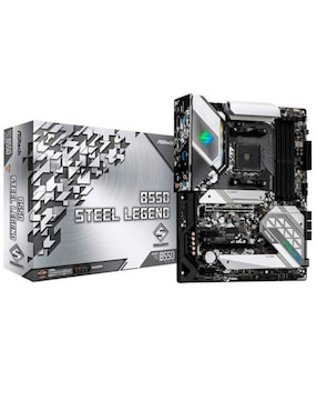 Tarjeta Madre Asrock B550M Steel Legend Con Procesador AMD