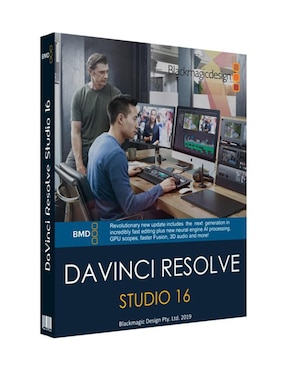 Imagen de producto DaVinci Resolve Studio 16 De licencia Black Magic