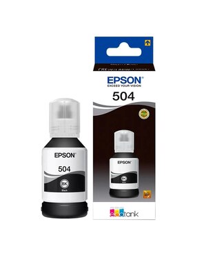 Set 4 Botellas Tinta Epson T504 L4150 Negro L4160 L6161 L6171 L6191
