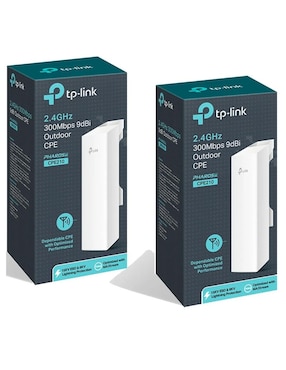 Set 2 Access Point TP-Link CPE210 2.4GHz 9dBi PoE 802.11n Exterior 5Km 300Mbps