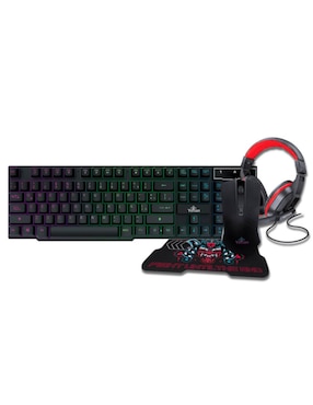 Set Gamer Yetian Hydra 2000 RGB Teclado, Mouse, Mousepad, Headset YKH-20707