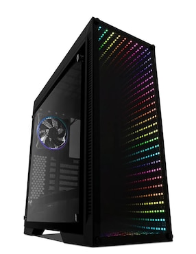 Gabinete Gamer Game Factor Infinity Mirror RGB Cristal Templado CSG601