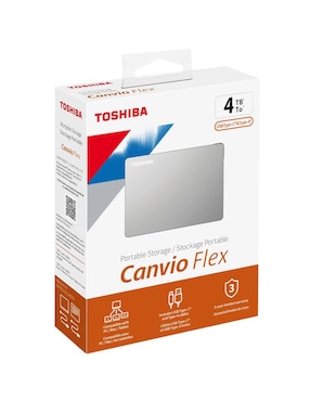 Disco duro externo Toshiba capacidad 4 TB