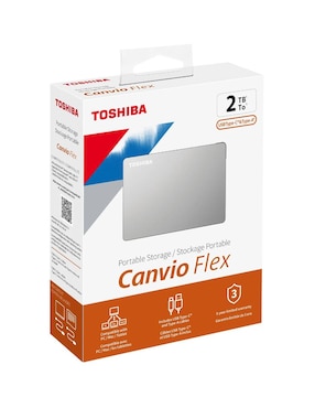 Disco duro externo Toshiba capacidad 2 TB