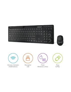 Teclado inalámbrico Redlemon 79765