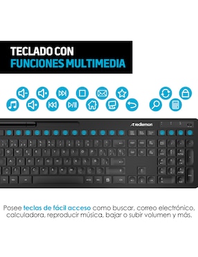 Teclado inalámbrico Redlemon 79765