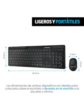 Teclado inalámbrico Redlemon 79765