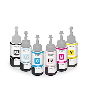 Set 6 Botellas Tinta Epson T673 L800 L805 L810 L850 L1800