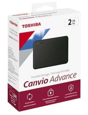 Disco duro externo Toshiba capacidad 2 TB