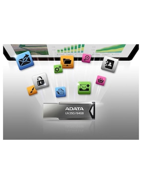 Memoria Flash Adata UV250 16GB USB 2.0 (AUV250-16G-RBK)