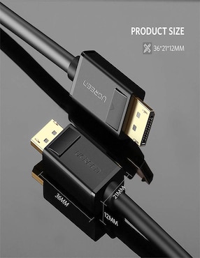 Cable DisplayPort Ugreen de 1.5 m
