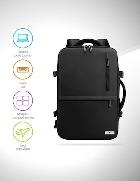 Mochila para Laptop Antirrobo Redlemon Puerto USB extra grande