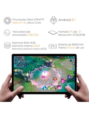 Tablet Genérica Vm-102X 12 pulgadas 4 GB de 3 GB RAM