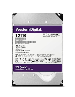 Disco Duro 12TB Western Digital Purple SATA 3.5 WD121PURZ