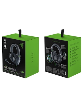 Audífonos Gamer Over Ear Razer BlackShark V2 X alámbricos con cancelación de ruido