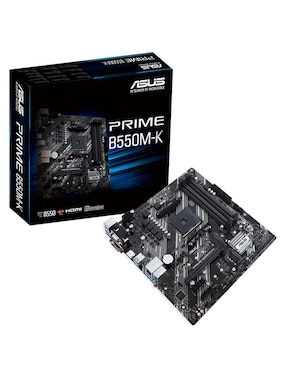 Tarjeta Madre Asus PRIME B550M-K Con Procesador AMD