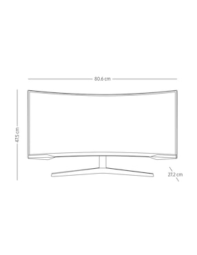 Monitor gamer Samsung standard full HD 34 pulgadas LC34G55TWWLXZX