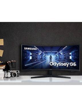 Monitor gamer Samsung standard full HD 34 pulgadas LC34G55TWWLXZX