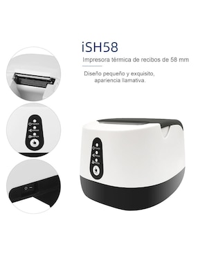 Impresora eléctrica Ec Line Ish58 térmica alámbrica monocromática