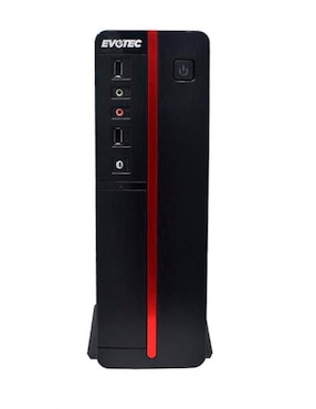 Gabinete Evotec Slim Viena Micro ATX Fuente 600W Rojo EV-1011