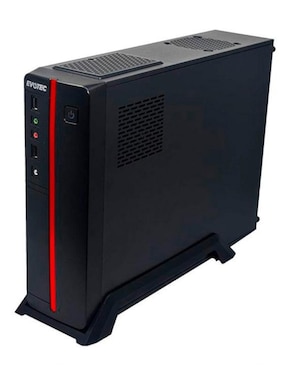Gabinete Evotec Slim Viena Micro ATX fuente 600W Rojo EV-1011