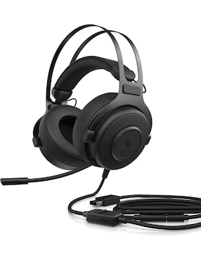 Audífonos gamer Over-Ear Hp Omen Blast alámbricos con cancelación de ruido