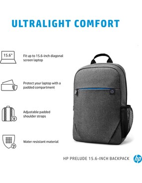 Mochila escolar Hp 15 Prelude impermeable unisex