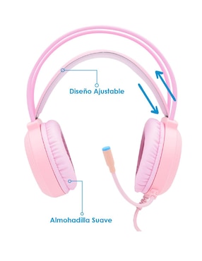 Audífonos gamer over - ear Virtual Zone X9S Alámbricos