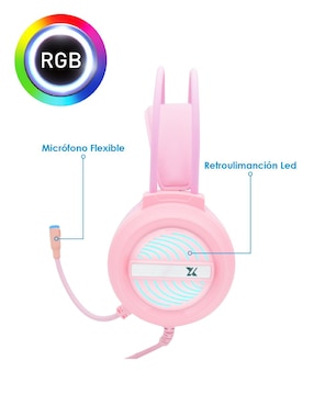 Audífonos gamer over - ear Virtual Zone X9S Alámbricos
