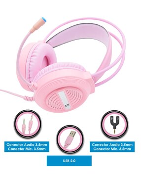 Audífonos gamer over - ear Virtual Zone X9S Alámbricos
