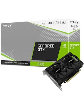 Tarjeta de Video PNY Technologies Geforce GTX 1650 4GB GDDR6 Dual VCG16504D6DFPPB