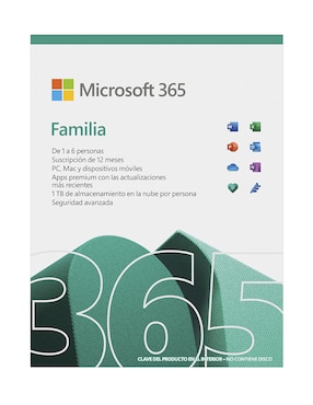 Microsoft 365 Office Microsoft para 6 usuarios